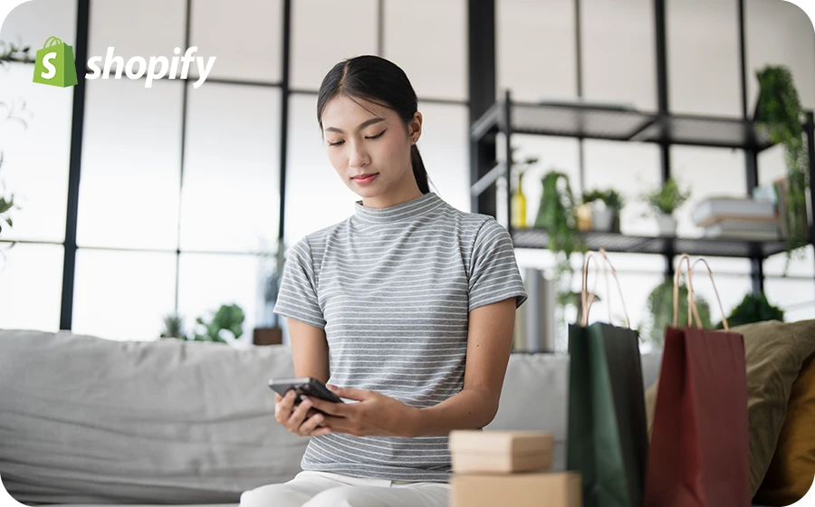 Shopify 电商平台示意图